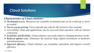 Introduction Cloud Computing-Cloud Solutions ppt by Dr. K. Adisesha | PDF