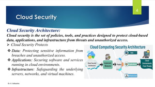 Introduction to Cloud Computing-Cloud Security by Dr. K. Adisesha | PDF