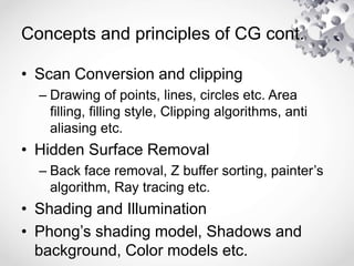 Introduction cg | PPT