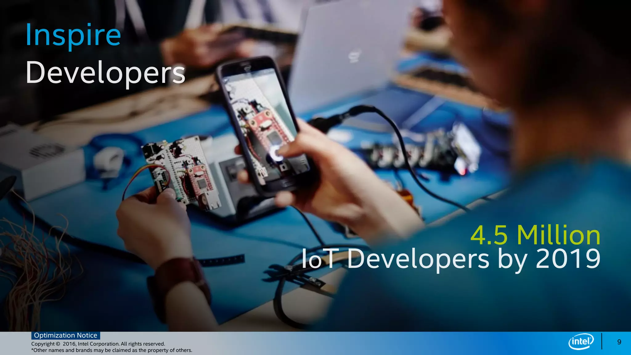 Copyright © 2016, Intel Corporation. All rights reserved.
*Other names and brands may be claimed as the property of others.
Optimization Notice
9
 