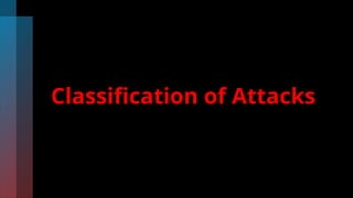 Classification of Attacks
 