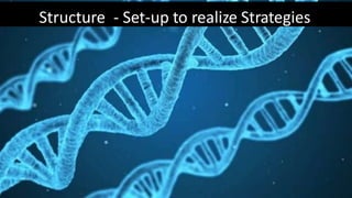 Structure - Set-up to realize Strategies
 