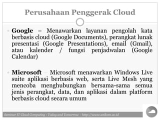 Pengenalan cloud computing | PDF