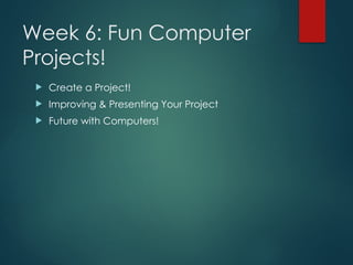 Computer A Level Project Introduction Computer for a Beginner Level | PPTX