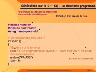 Introduction à C++