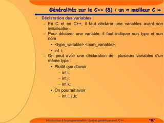 Introduction à C++