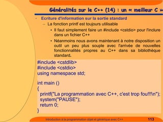 Introduction à C++