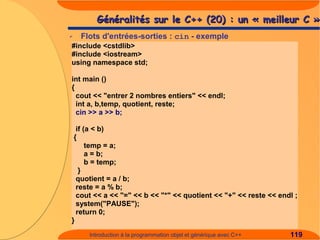Introduction à C++