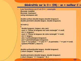 Introduction à C++
