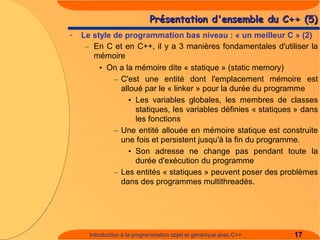 Introduction à C++