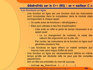 Introduction à C++