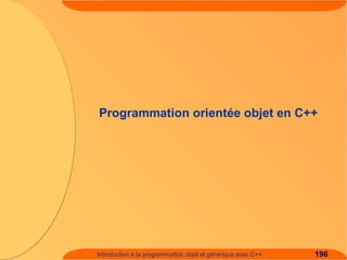 Introduction à C++