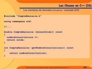 Introduction à C++