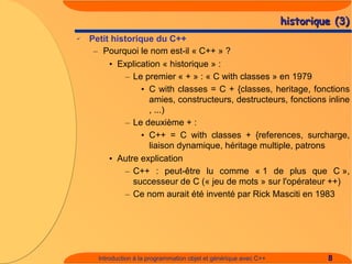 Introduction à C++