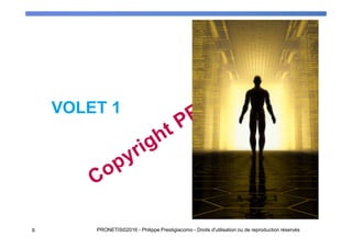 VOLET 1
6 PRONETIS©2016 - Philippe Prestigiacomo - Droits d'utilisation ou de reproduction réservés
 
