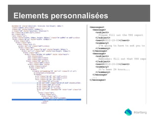 Elements personnalisées 
#dartlang 
 