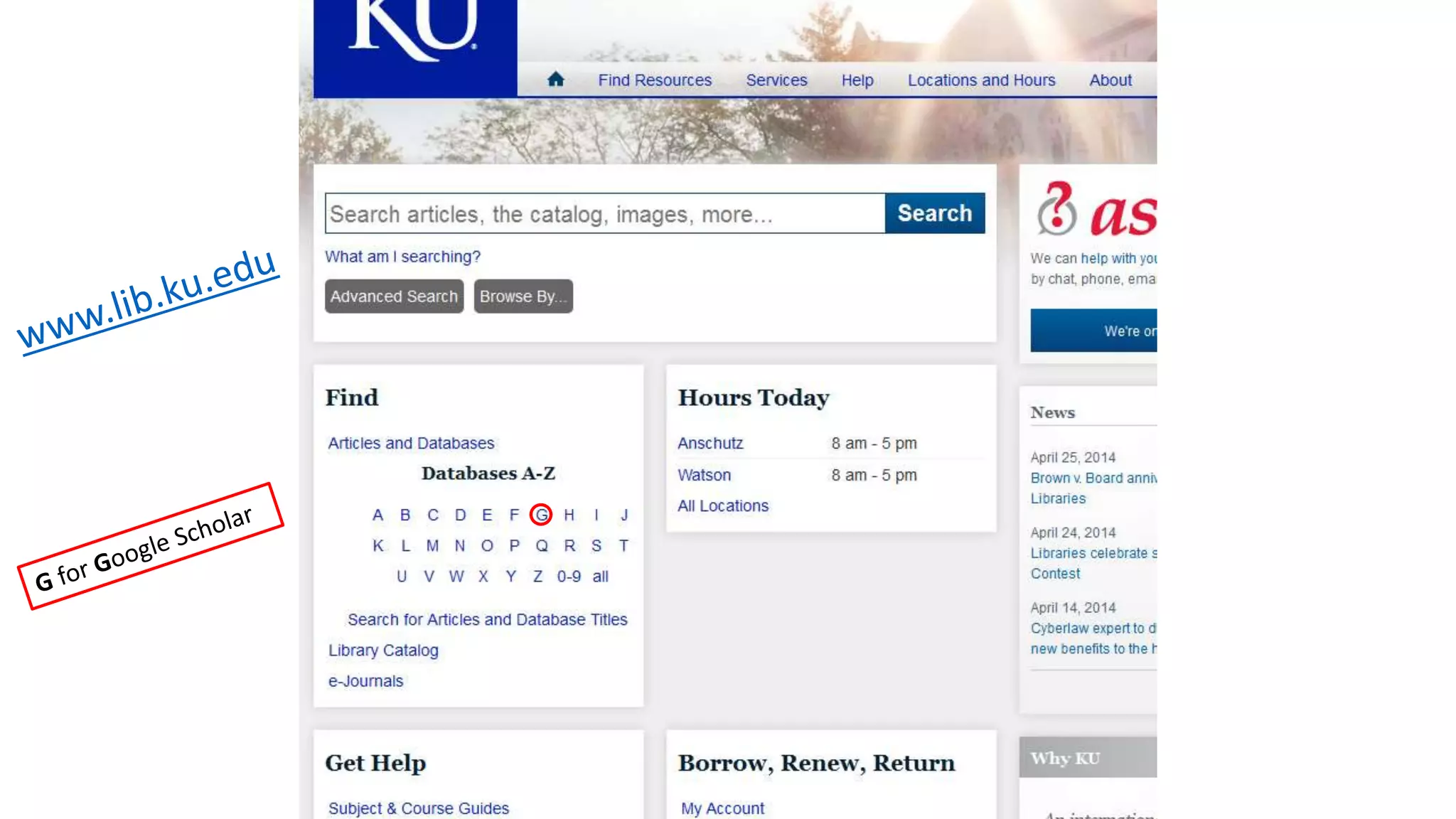 I had to
change my
search terms
because
there were
no “dyslexia
and
creativity”
articles to be
found.
Remain
flexible in
your search
method.
 