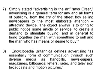 Introduction & definition of advertising