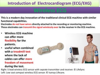 Right: 5 lead wireless ECG sensor with seprate transmitter and receiver. © LifeSync
Left: Low cost compact wireless ECG se...