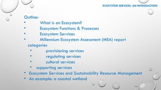 Comprehensive Introduction to Ecosystem Services and Sustainable Water ...