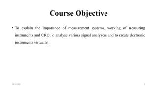Introduction Electronic Measurement and Instrumentation | PPT