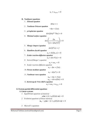 Introduction of Partial Differential Equations | PDF