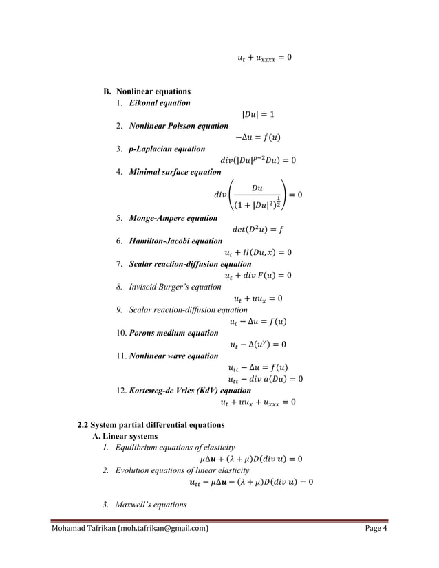 Introduction of Partial Differential Equations | PDF