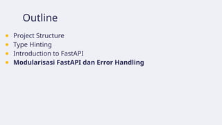 Introduction FastAPI for Professional and Student | PPTX