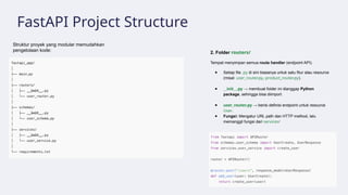 Fastapi Structure Project Folder Introduction FastAPI for Professional and Student | PPTX