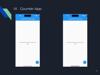 IV. Counter App
17
 