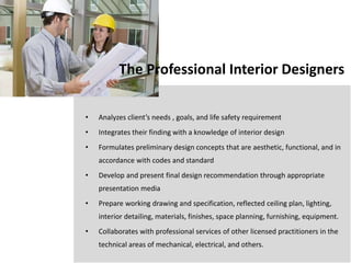 Introduction for interior design | PPTX