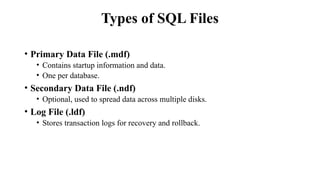 INTRODUCTION FOR ORACLE WITH SQL UNIT 1.pptx