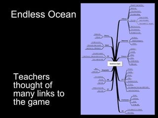 Endless Ocean Teachers thought of many links to the game 