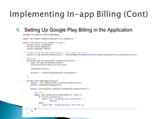 [Android] Google Play in app billing | PPT