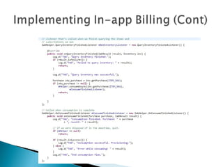 [Android] Google Play in app billing | PPT