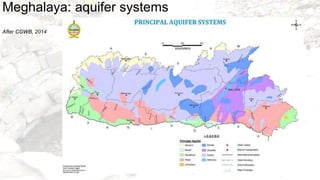 Meghalaya: aquifer systems
After CGWB, 2014
 