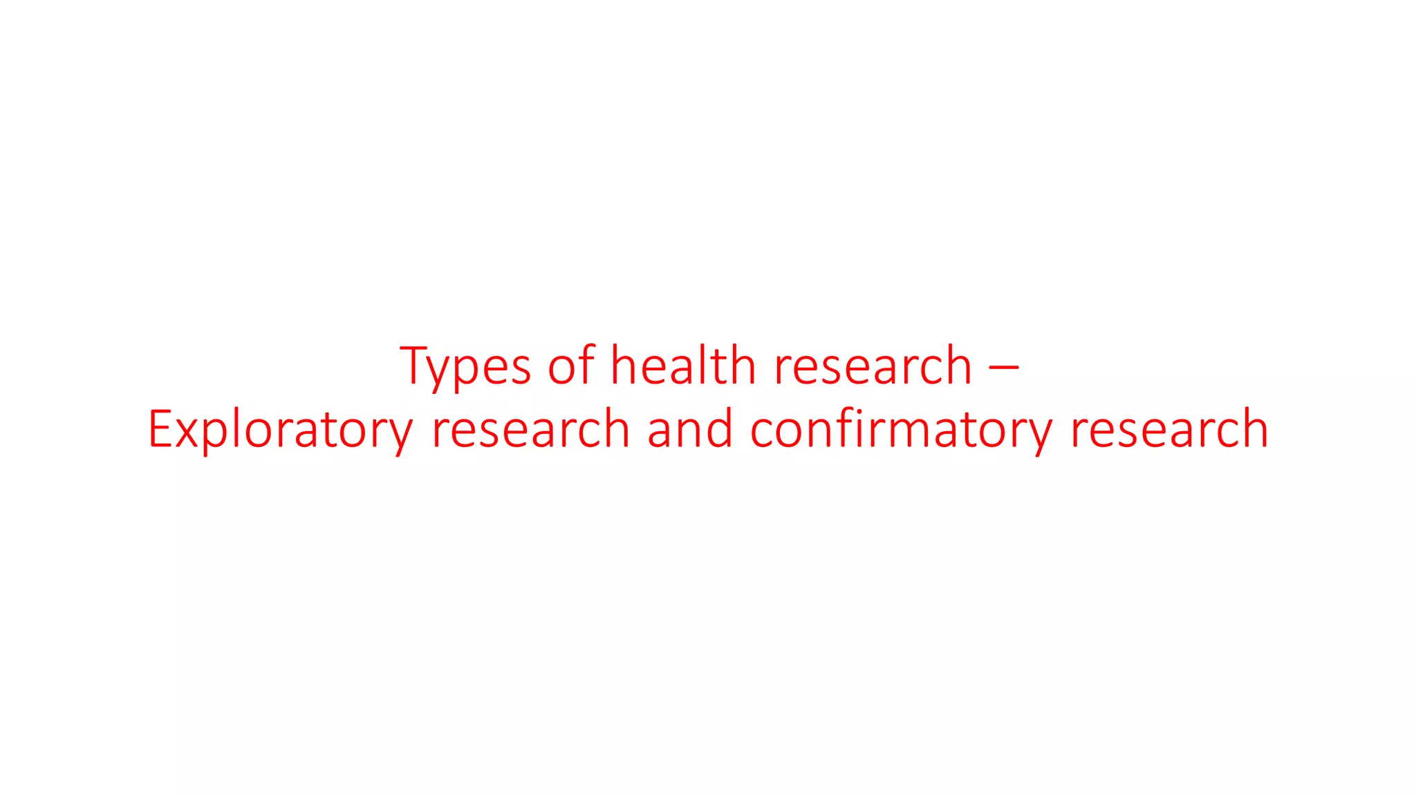 Introduction to health research