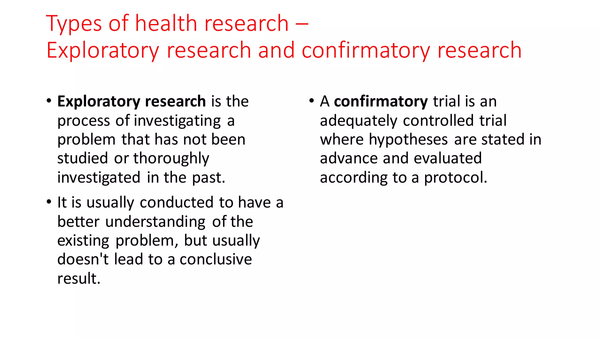 Introduction to health research