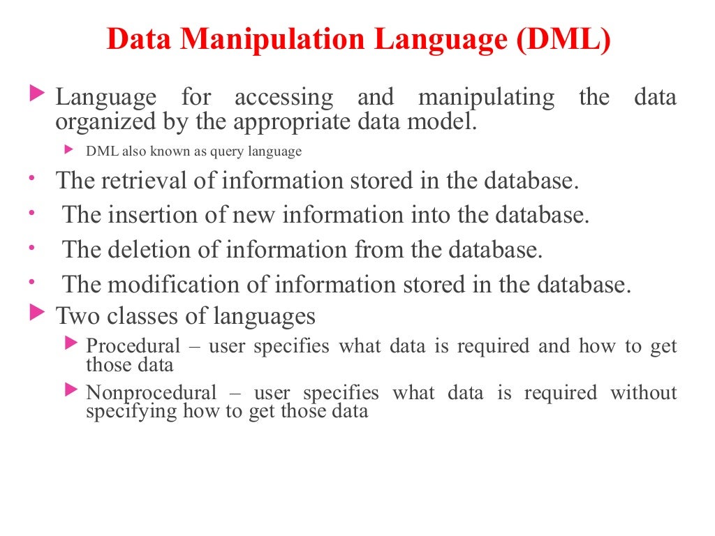 Introduction history of dbms