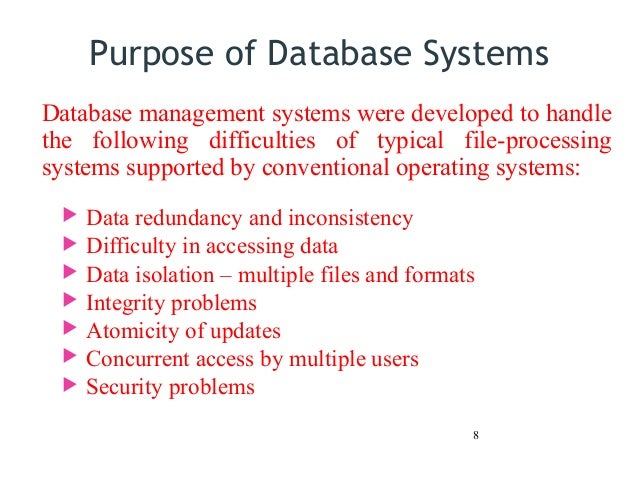 Introduction history of dbms