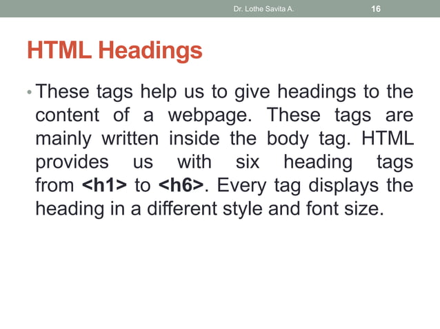 Introduction html | PPT
