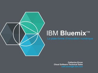 IBM Bluemix™
La plate-forme d’innovation numérique
Catherine Ezvan
Cloud Software Technical Sales
cath.ezvan@fr.ibm.com
 
