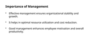 Why Management Introduction, Importance,general Functions Of Management With Diagram.pptx