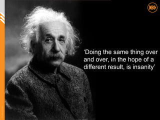 (Re-)framing and going beyond the obvious




                                                    „Doing the same thing over
                                                    and over, in the hope of a
                                                    different result, is insanity‟
© InSites Consulting




                                                                                28
 