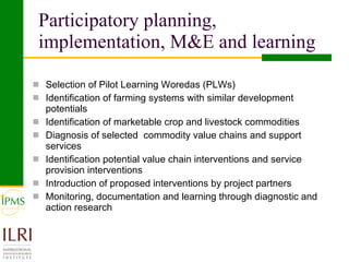 Introduction to IPMS livestock value chain intervention