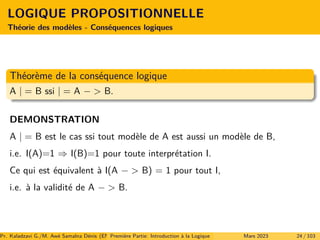 Introduction à la Logique Formelle (Part 1) | PDF