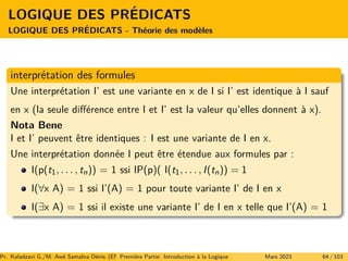 Introduction à la Logique Formelle (Part 1) | PDF