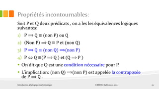 Introduction à la logique mathématique | PPTX