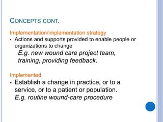 Introduction Lecture for Implementation Science | PPTX