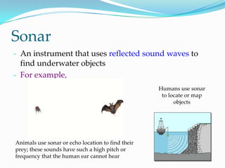 the places where the springs are close together are like compressions in the air.Sound WavesAlternating areas of high & low pressure in the air